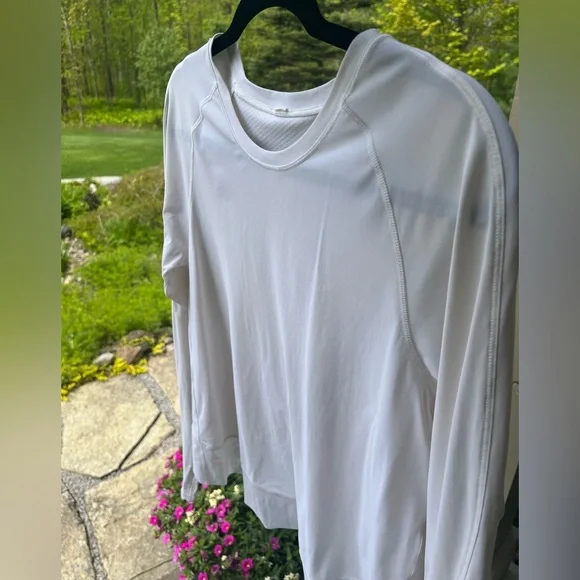 LULULEMON Quick Pace Long Sleeve White Size 8 EUC - Picture 4 of 16